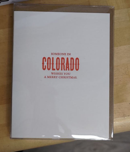 SP #578: Someone in Colorado Wishes You Merry Christmas Card