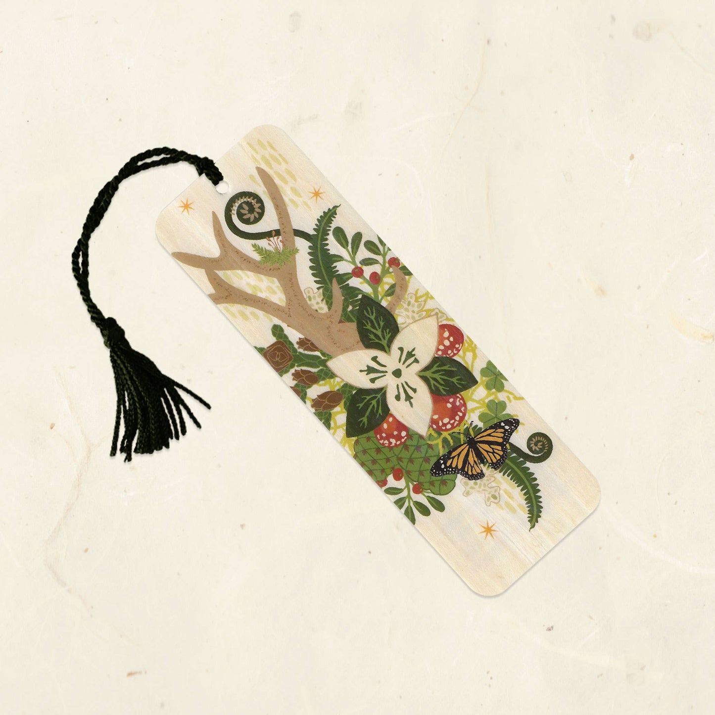 Wood Tassel Bookmark