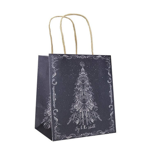 Gilded Joy to the World Tree Mini Gift Bag