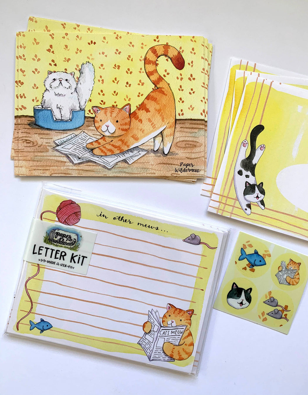 Cat Letter Writing Set