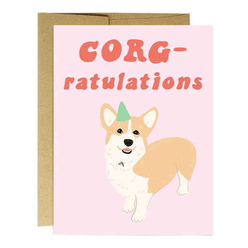 Corg ratulations Corgi Congrats Card