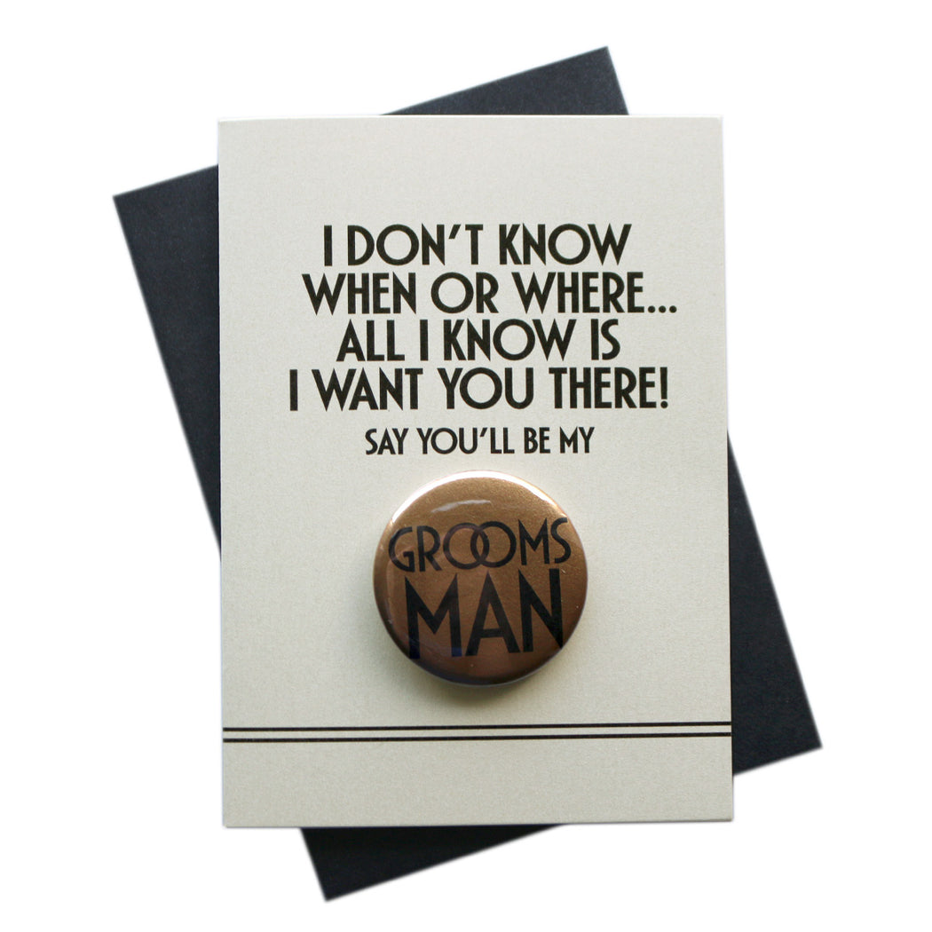 I Want You There! Deco Button Cards