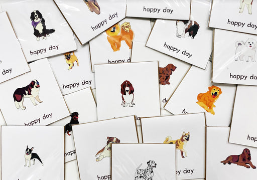 Happy Day Dog Square Card