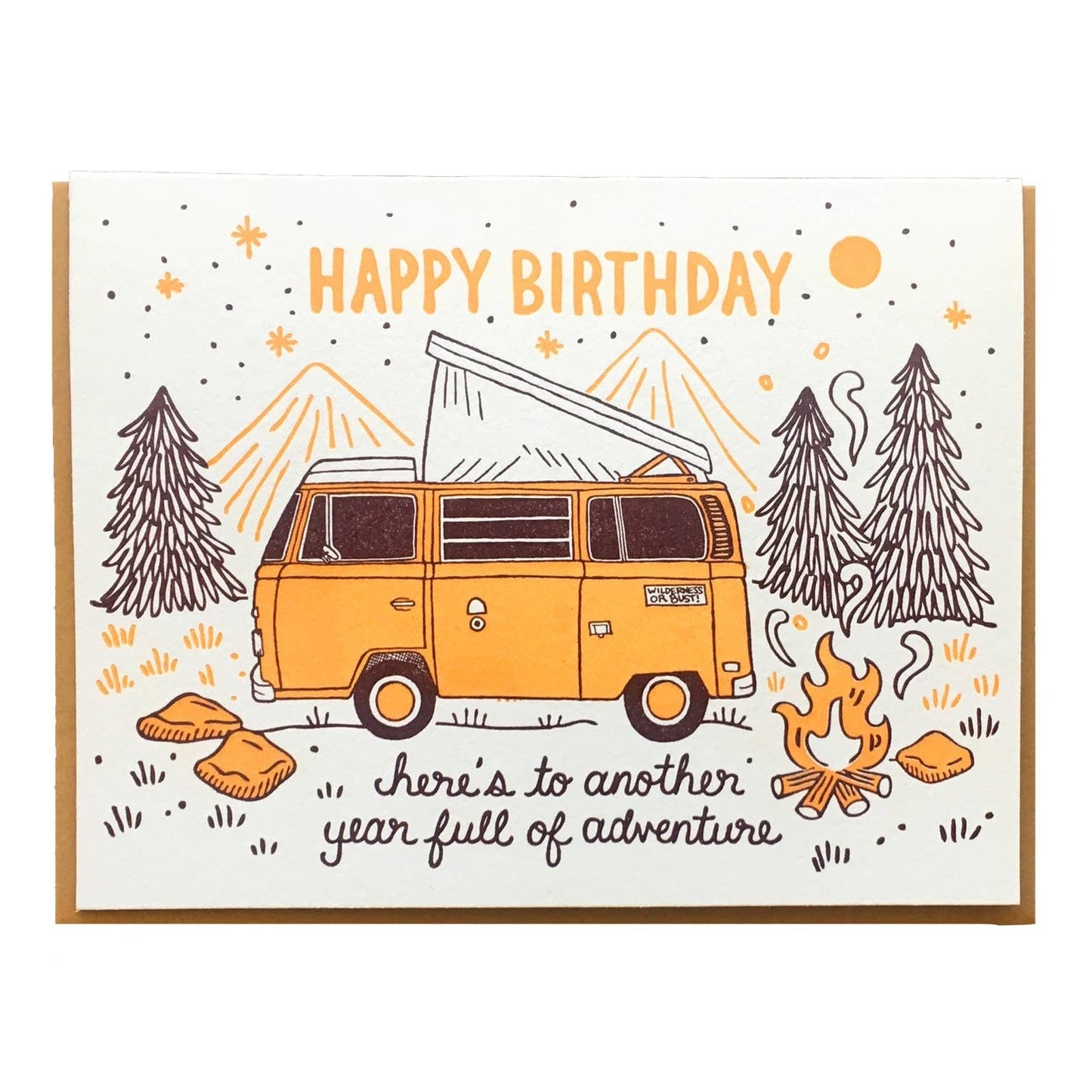 Camper Birthday Heres to Another Year of Adventure Card