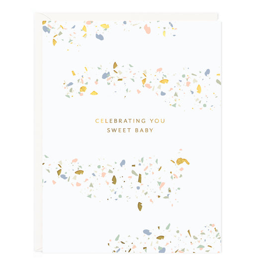 Celebrating You Sweet Baby Confetti Card