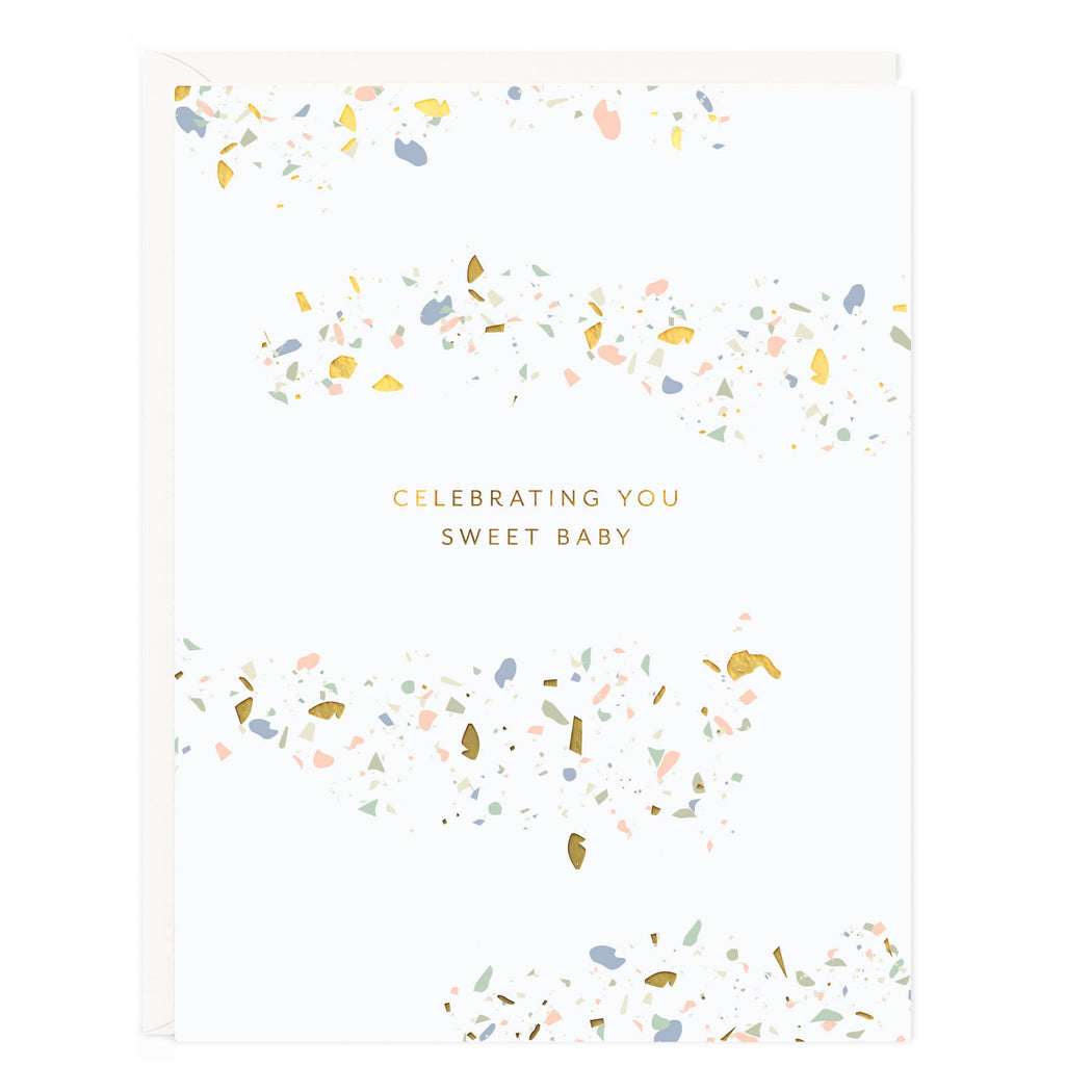 Celebrating You Sweet Baby Confetti Card