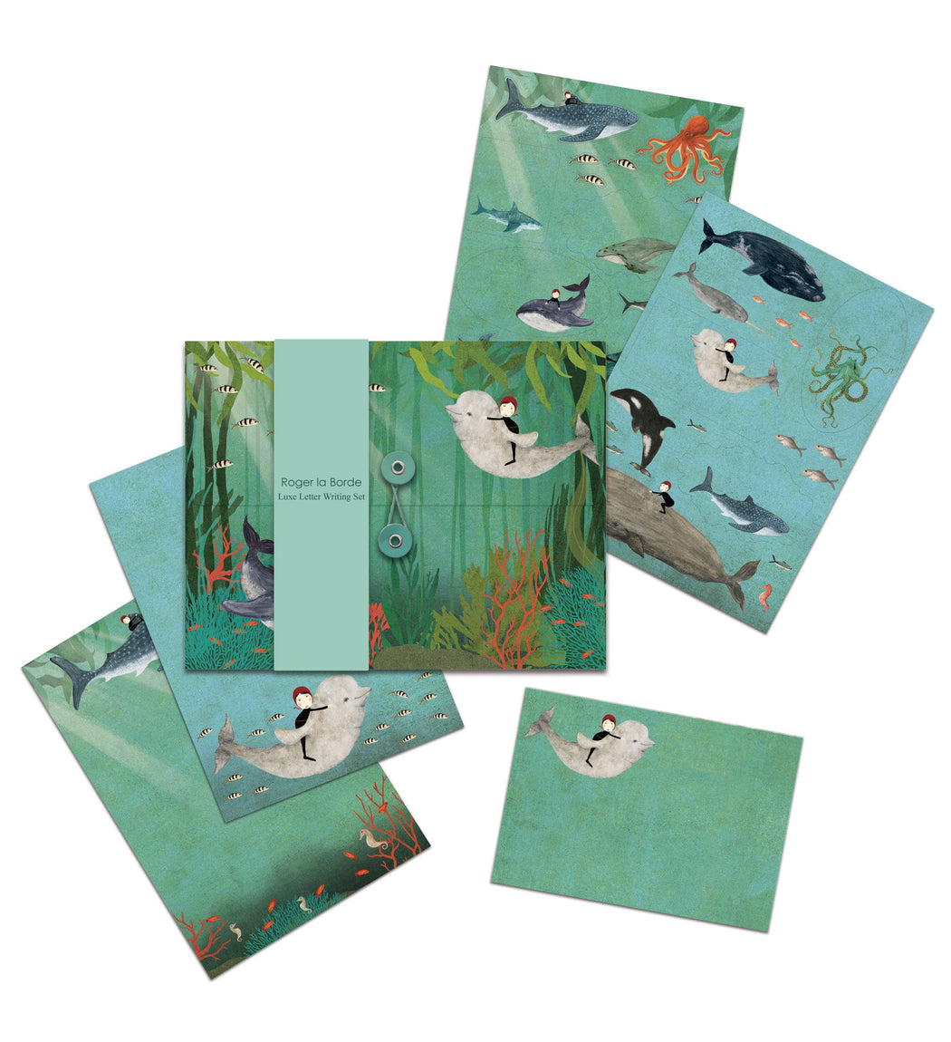 Whale Song Letter Writing Set