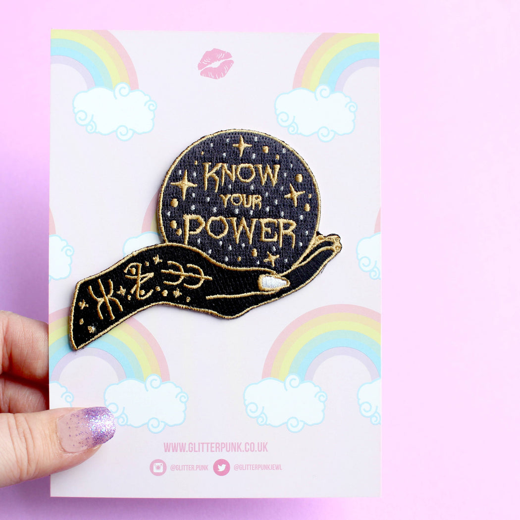 Know Your Power Embroidered Patch