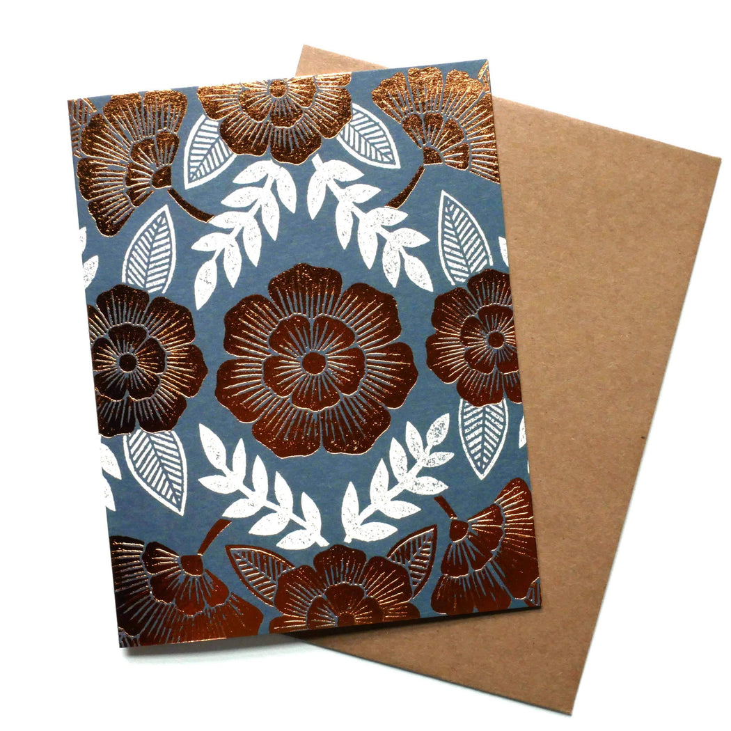 Foil Stamped Blank Floral Cards (Box Set)