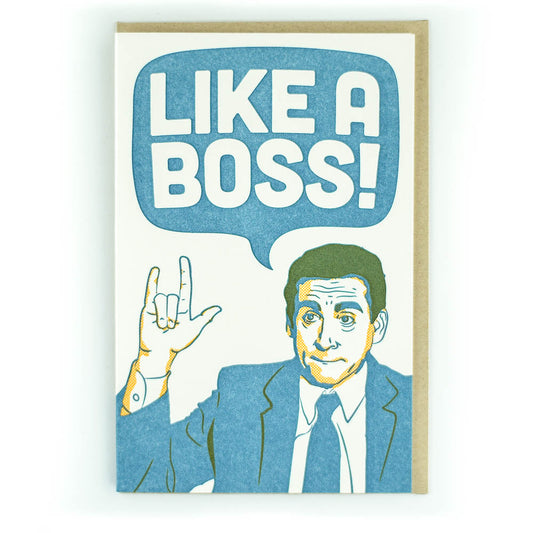 Like A Boss Office Card