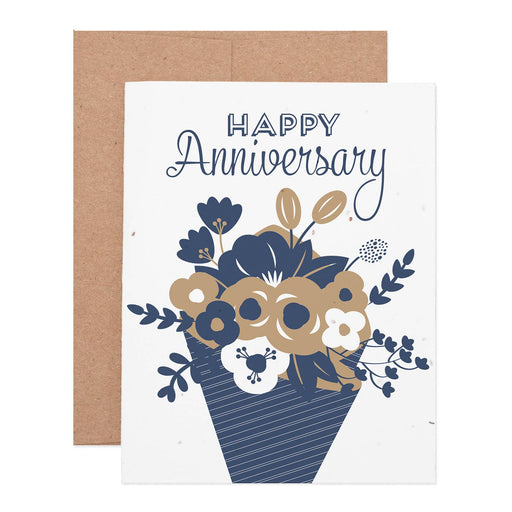 Anniversary Flower Bouquet Seeded Plantable Card