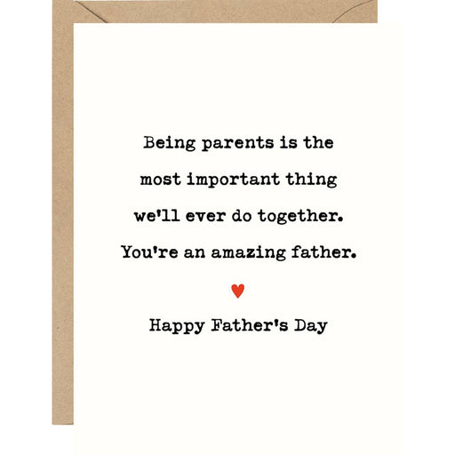 Being Parents Together Father's Day Card