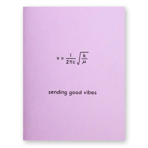 Molecular Vibrations Sending Good Vibes Card