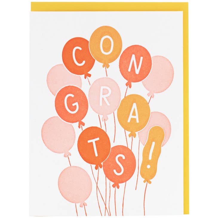 Bunch of Balloons Congrats Card