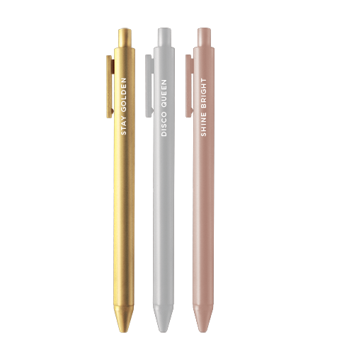Stay Golden Jotter Click Pen - 3 pack