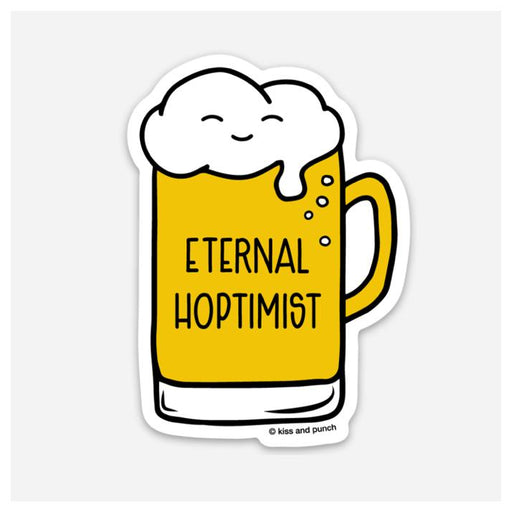 Eternal Hoptimist Beer Vinyl Sticker