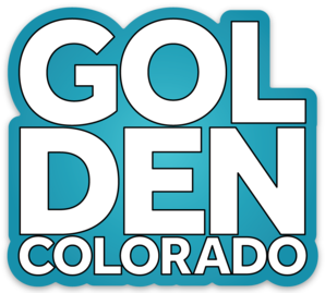 Golden Teal Stack Vinyl Sticker