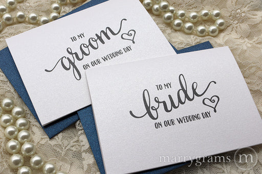 To My Bride or Groom Wedding Day Card Heart Style
