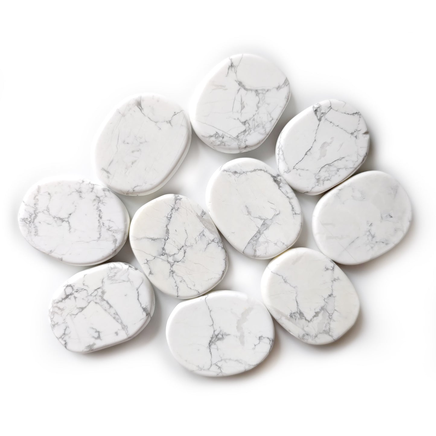 White Howlite Worry Stone