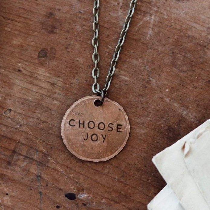 Stamped Penny Necklace