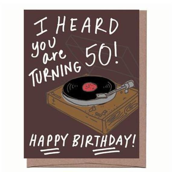 Heard You Are Turning Music Birthday Card
