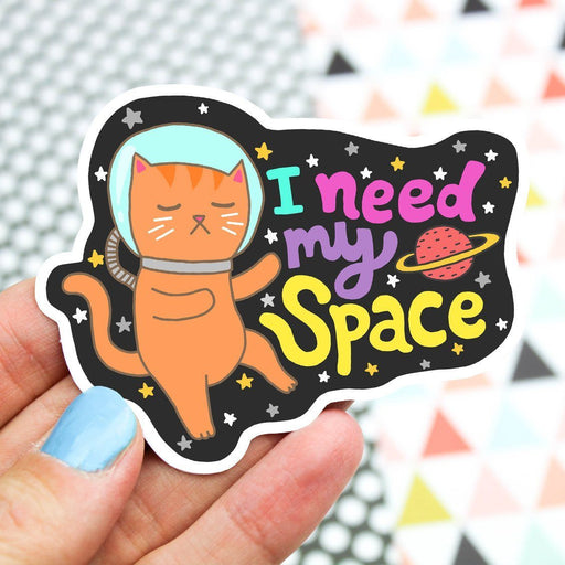 Need My Space Cat Sticker