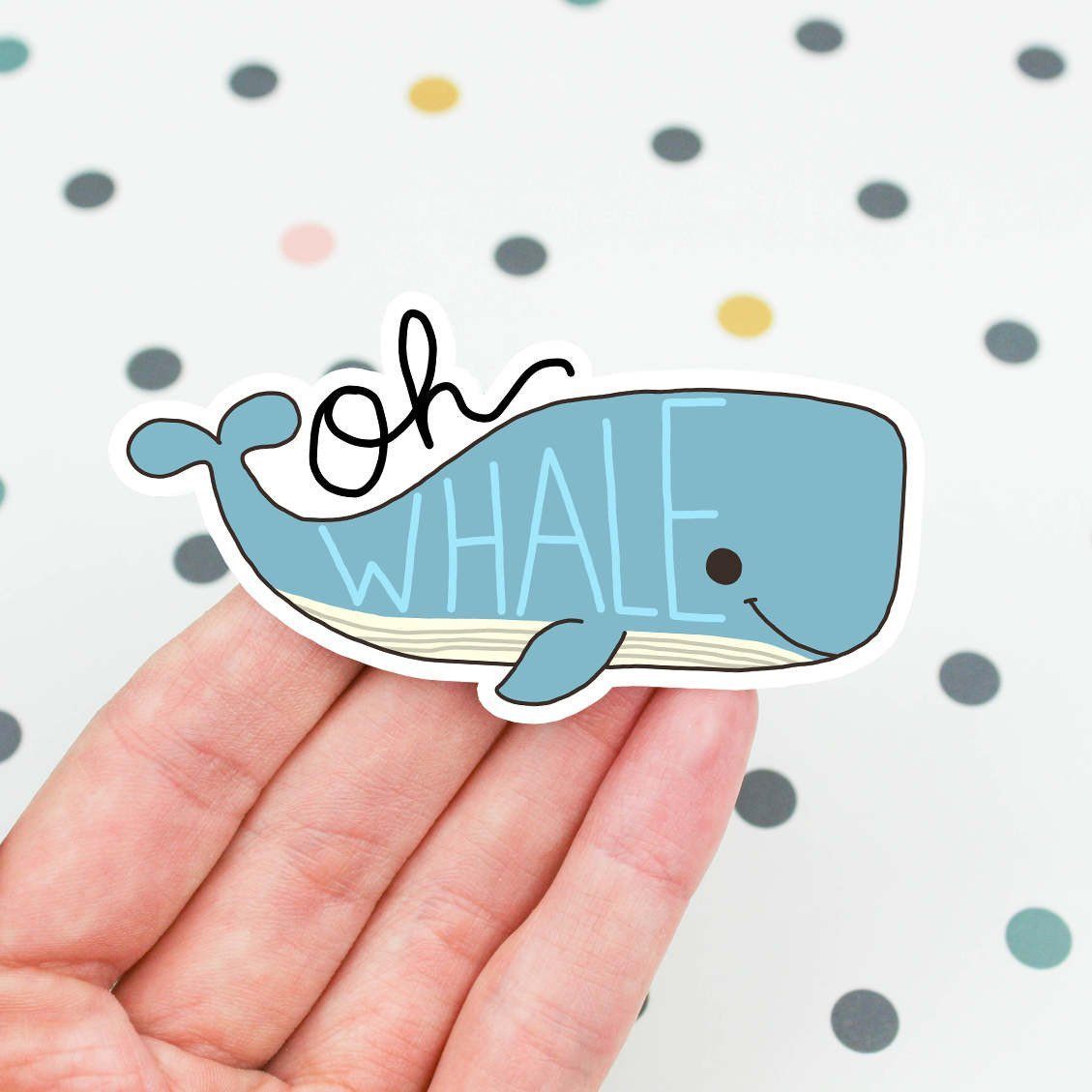 Oh Whale Vinyl Sticker