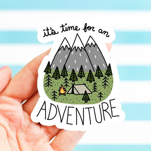 It's Time for an Adventure Vinyl Sticker