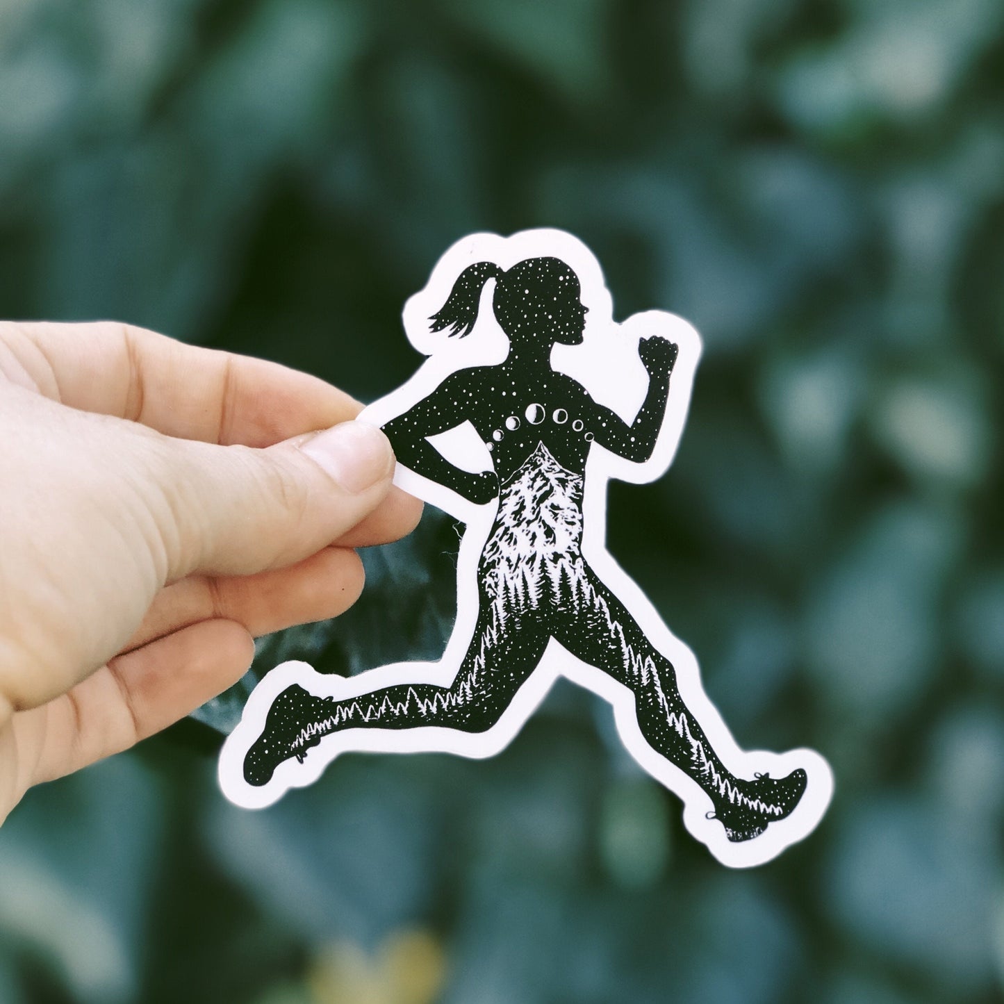 Mountains Runner Vinyl Sticker