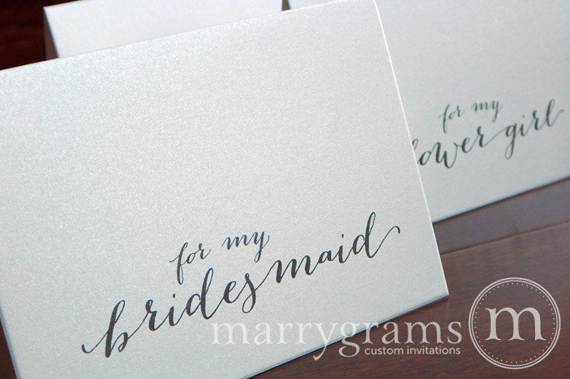 To My Bridal Party Wedding Day Card Handwritten Style