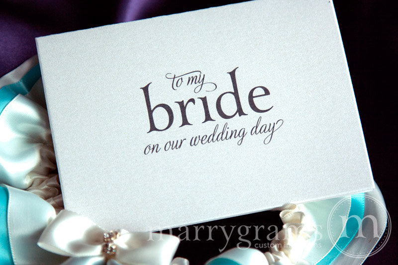 To My Bride or Groom Wedding Day Card Serif Style