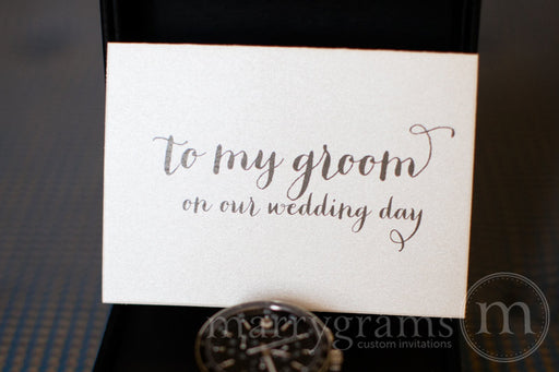 To My Bride or Groom Wedding Day Card Thick Style