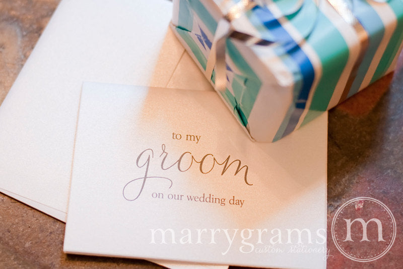 To My Bride or Groom Wedding Day Card Thin Style
