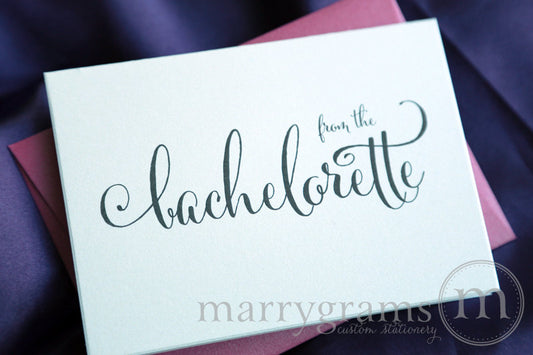 From the Bachelorette Shower Thank You Card Whimsical Style