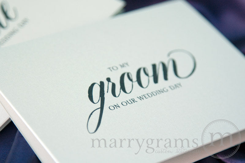 To My Bride or Groom Wedding Day Card Calligraphy Style