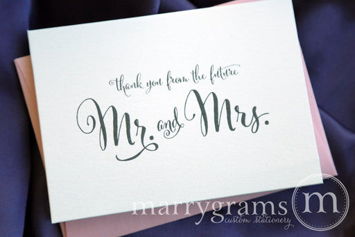 Thank You From the Future Mr. & Mrs. Card Whimsical Style