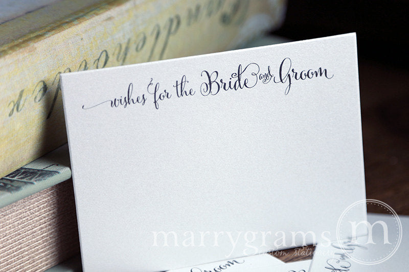 Wishes For The Bride and Groom advice Cards Whimsical Style