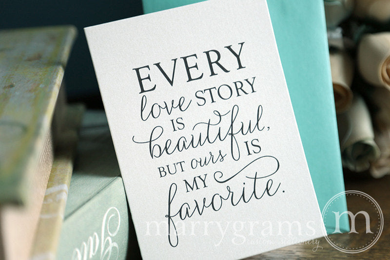 Every Love Story Is Beautiful Card Thin Style