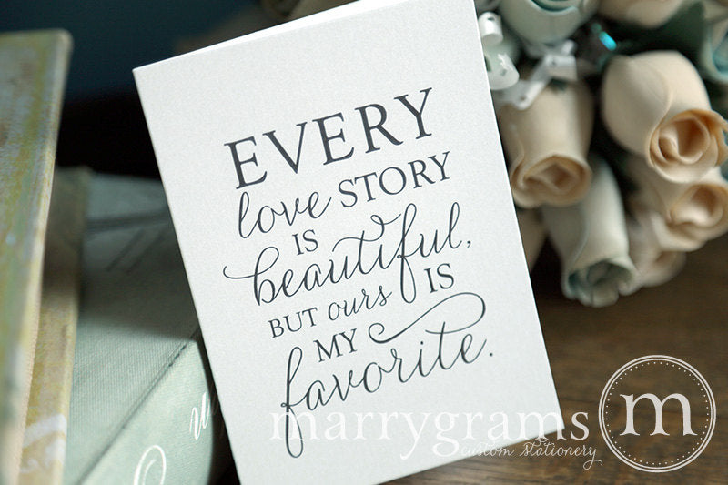 Every Love Story Is Beautiful Card Thin Style