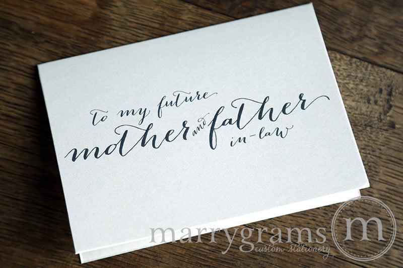 To My Family future in laws Wedding Day Card Handwritten Style