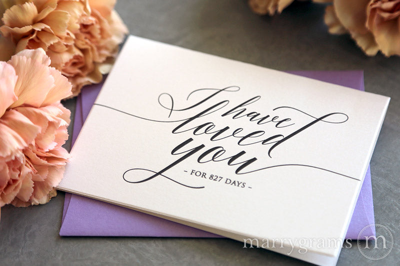 I Have Loved You For Number of Days Card Delicate Style