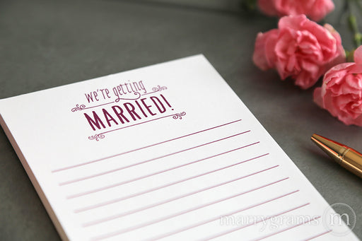 We're Getting Married Notepad