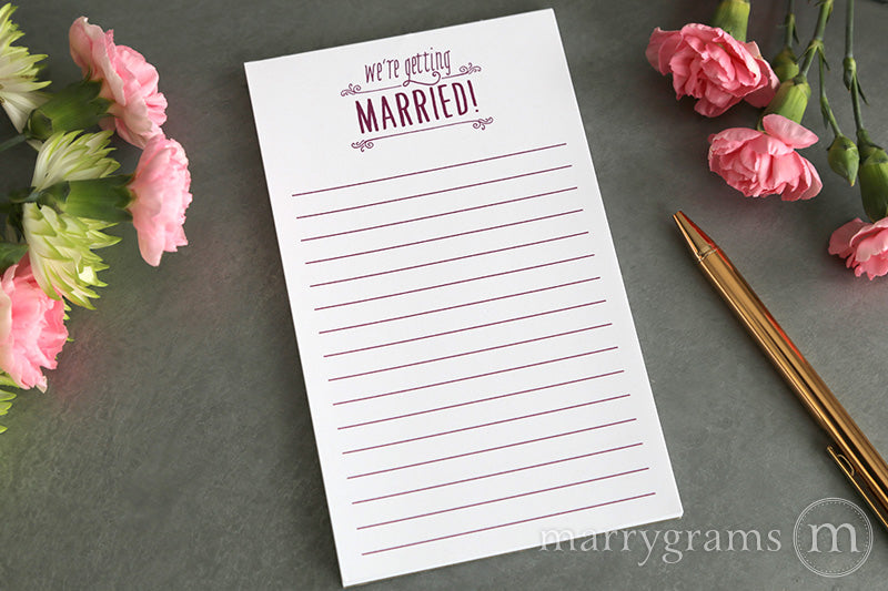 We're Getting Married Notepad