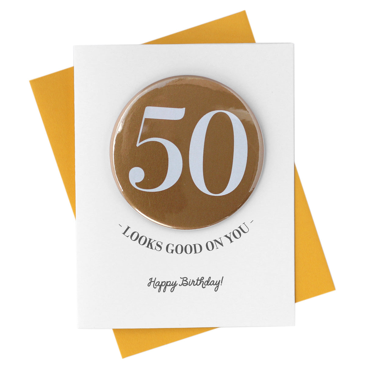 Milestone Birthday Button Card