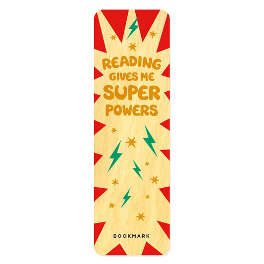 Wood Bookmark reading gives me super powers