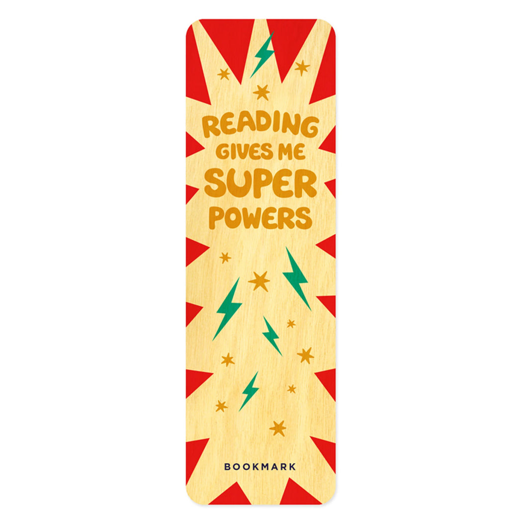 Wood Bookmark reading gives me super powers