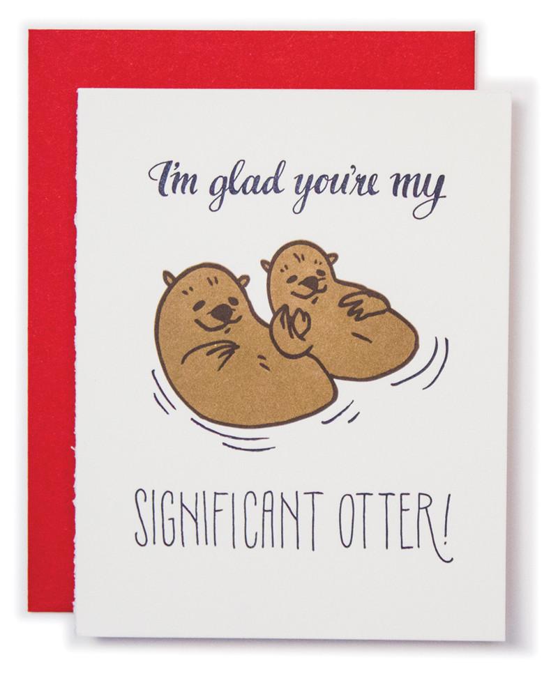 You're My Significant Otter Card