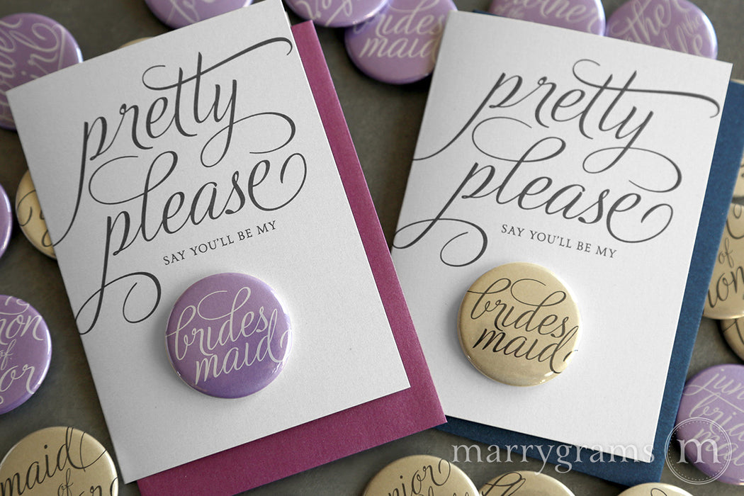 Pretty Please Be My Button Cards