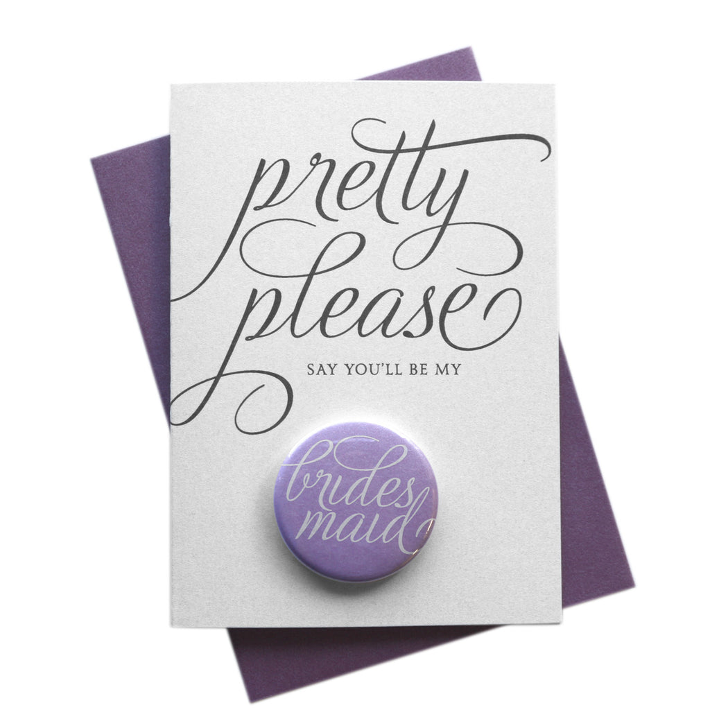 Pretty Please Be My Button Cards