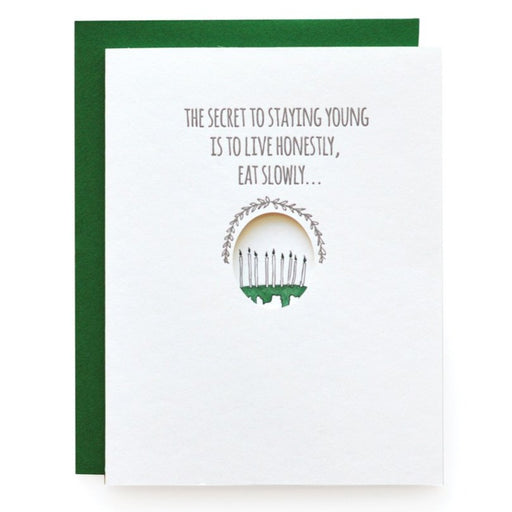 Secret to Staying Young Birthday Card